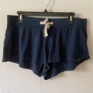 Navy Blue Pajama Shorts